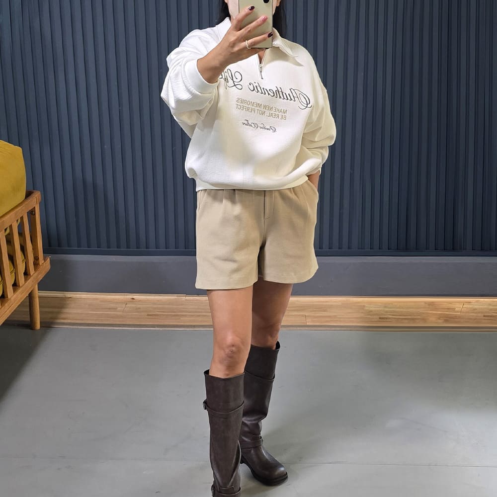 더룩 카라 맨투맨