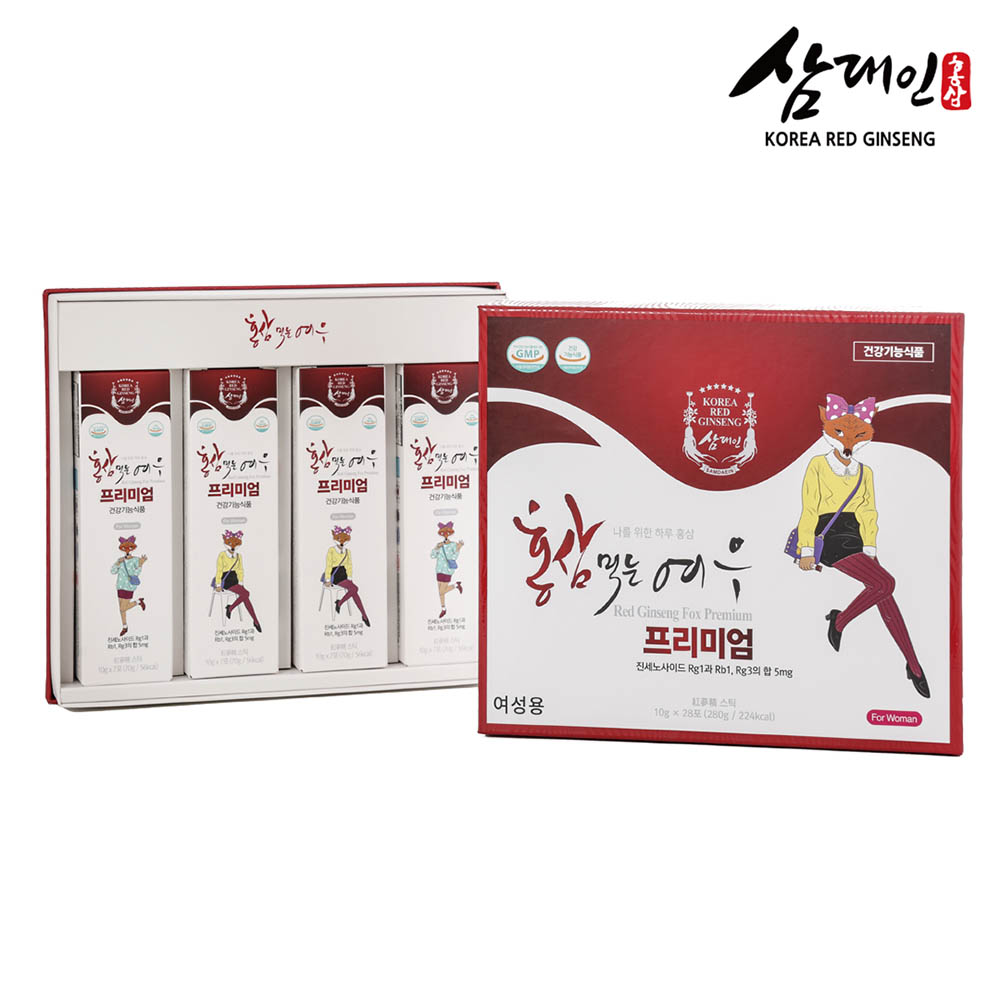 [삼대인] 홍삼먹는 여우 프리미엄 10ml*28포