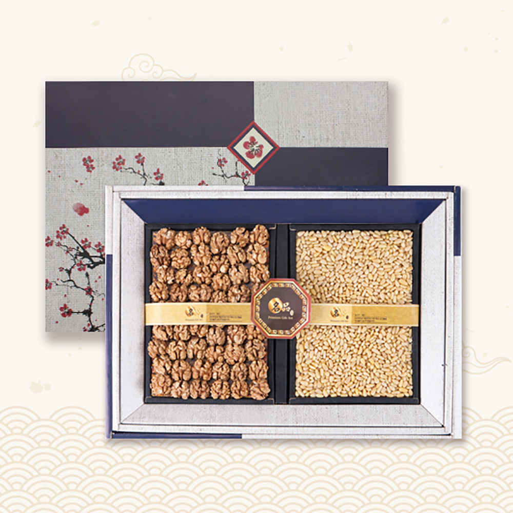 [브라이트데이] 사각 국내산 견과 선물세트(통호두280g + 백잣200g) 26s_ie_05