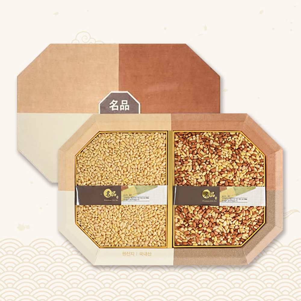 [브라이트데이] 팔각 국내산 견과 선물세트(황잣350g + 백잣350g) 26s_ie_08