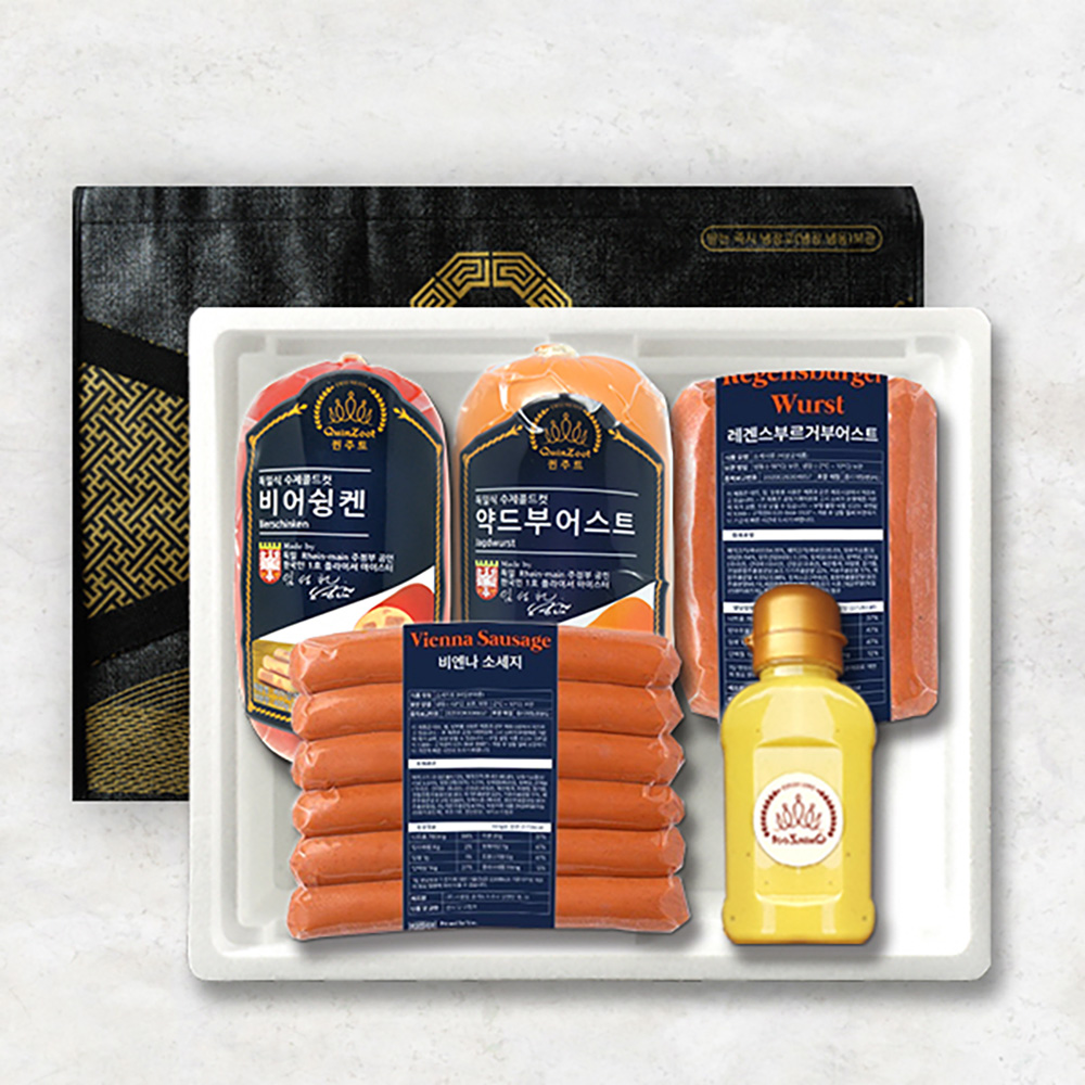 [브라이트데이 X 퀸주트] 독일스타일 프리미엄 수제햄 선물세트 1호(소스 증정) 26s_sb_01