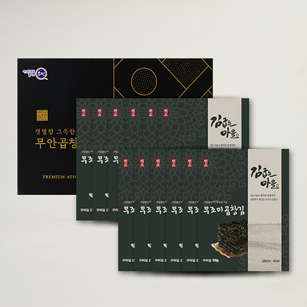 [브라이트데이] 김굽는마을 무조미곱창김 선물세트(20g x 12봉) dp_gm_B04