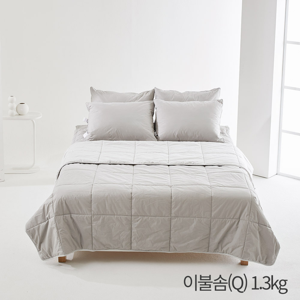 (홈쇼핑히트상품) [라뽐므] 사계절용 투월런 40수 100% 호주산 천연양모 이불솜(Q) 1.3kg