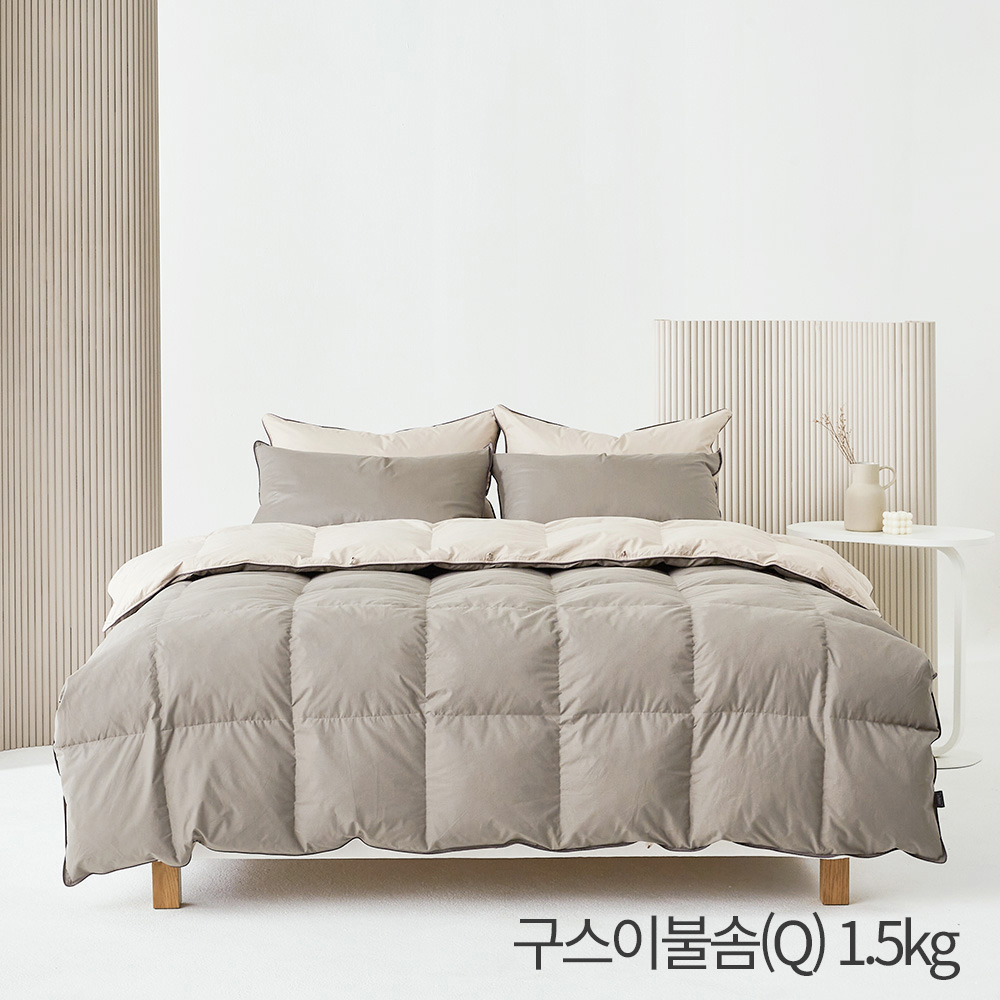 (홈쇼핑히트상품) [라뽐므] 한겨울용 오폴레 40수 코튼 구스이불솜(Q) 1.5kg