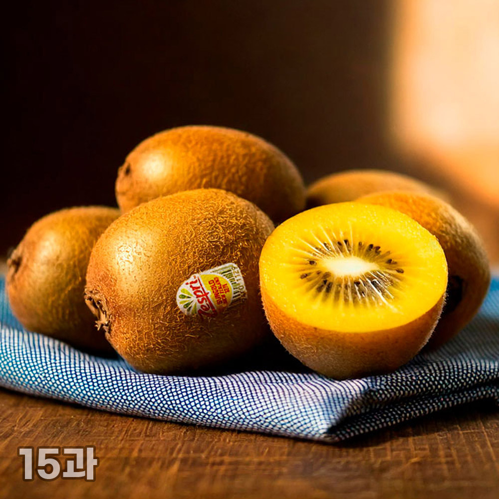 [흙이음] 제주 제스프리 골드키위 대과 15과 (알당 110g 내외)