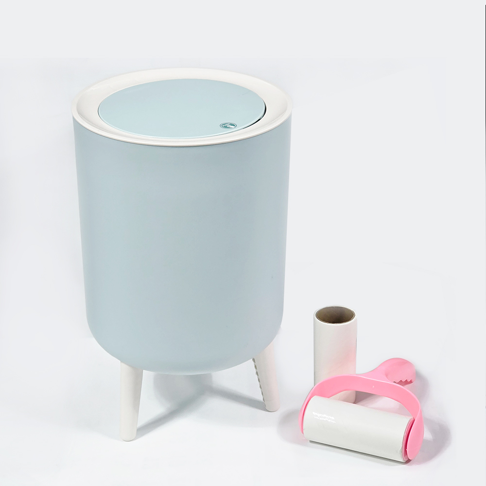 아비스 원터치 다용도 보관함 휴지통 7.5L+롤크리너1개 (리필1개포함)