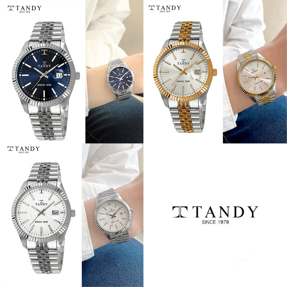 [TANDY] 탠디 럭셔리 메탈 손목시계(스와로브스키 식입) T-3921 남자