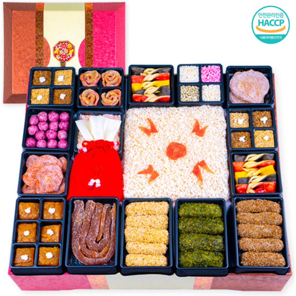 [한과마을] 명인 40년 전통한과 천연지애/보자기