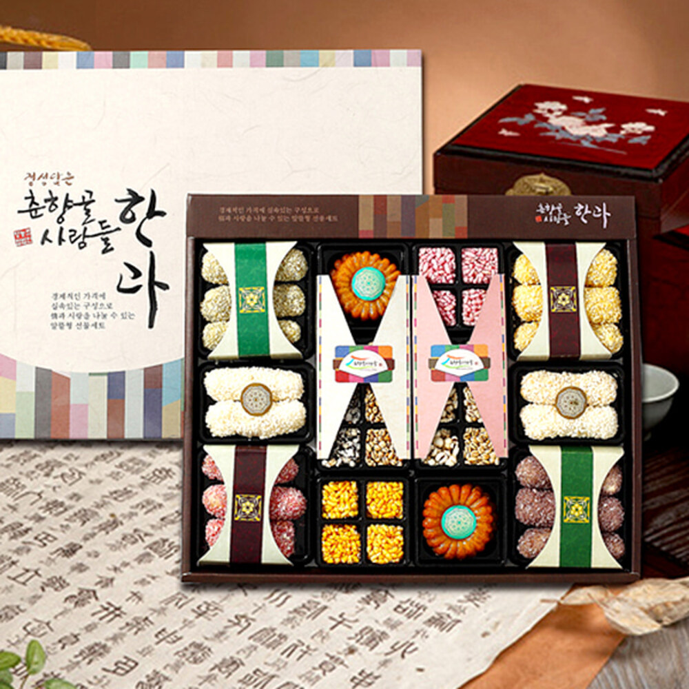 [춘향남원] 전통한과 인과연/보자기포장