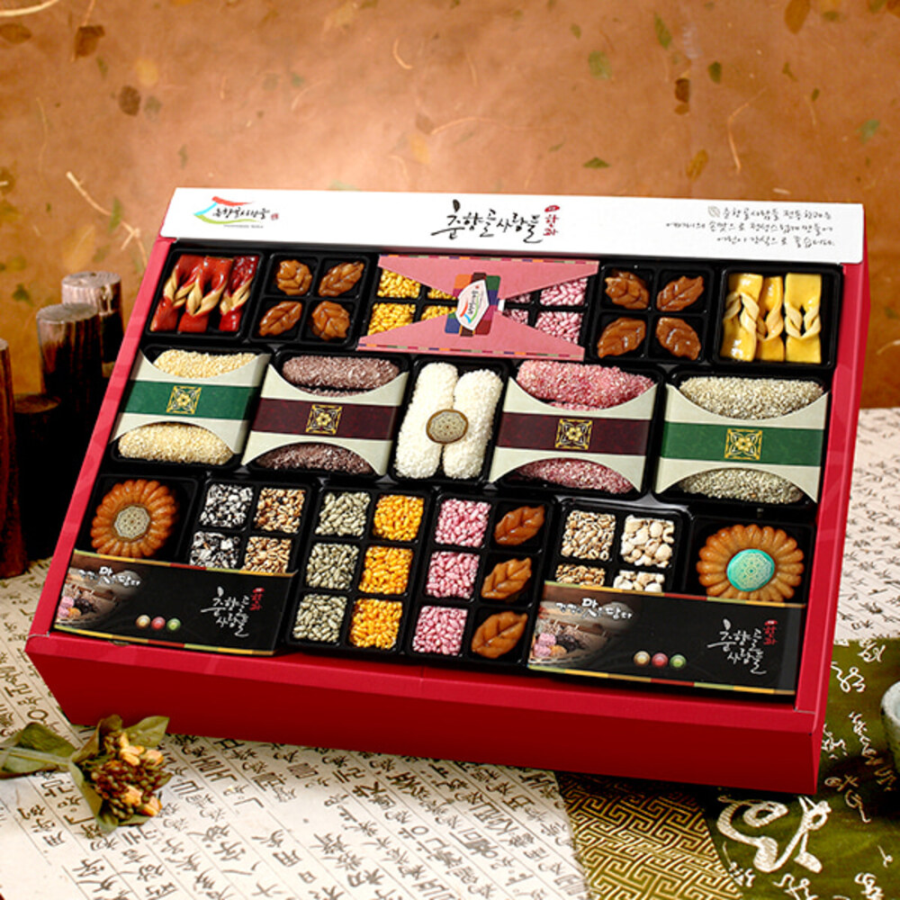 [춘향남원] 전통한과 산수향/보자기포장