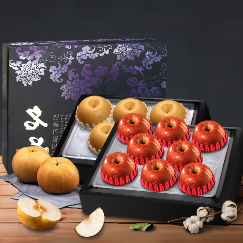 [농장아침] 사과 2.8kg(특)+배 3.7kg(특) 선물세트