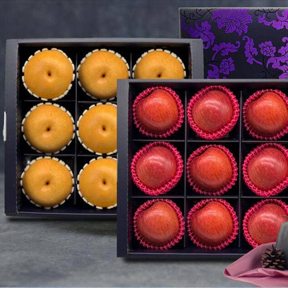 [명품사각] 프리미엄 사과 3kg+배 5.7kg 선물세트