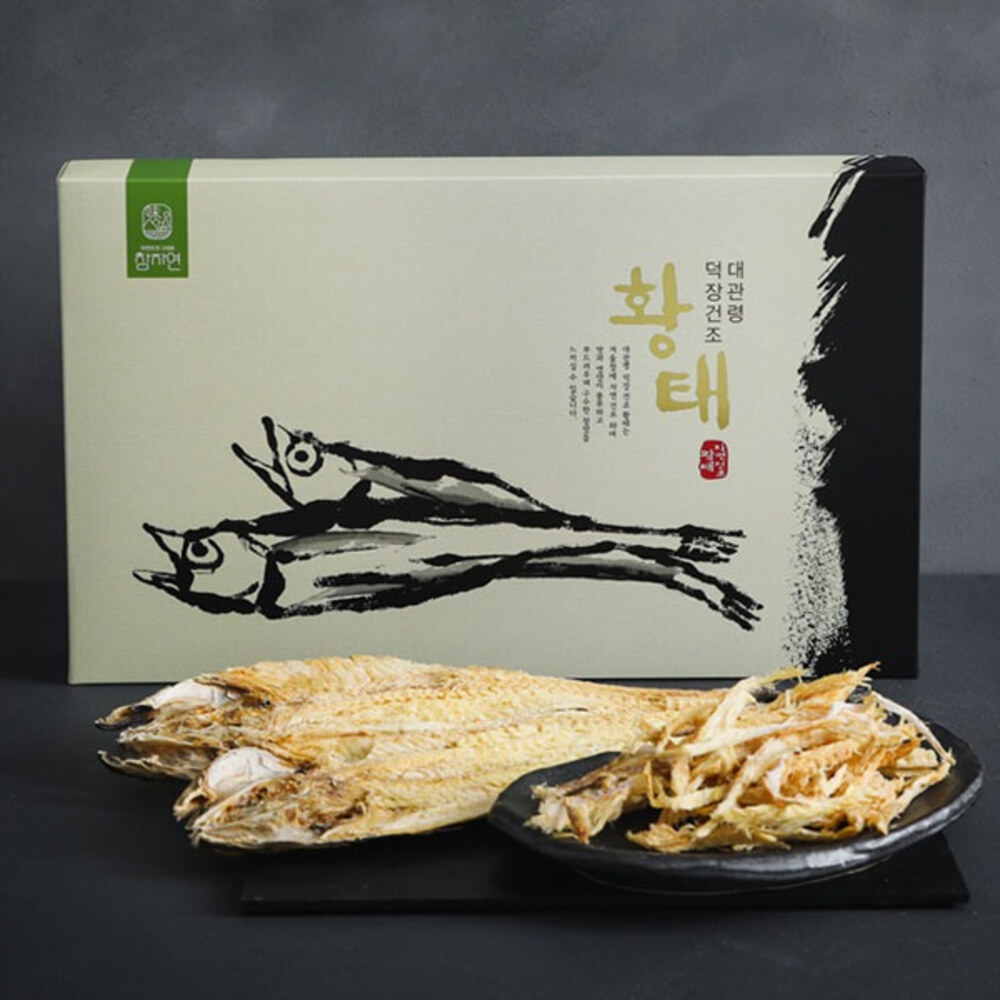 [해피700] 대관령 덕장 황태포(2미),황태채(200g) 세트