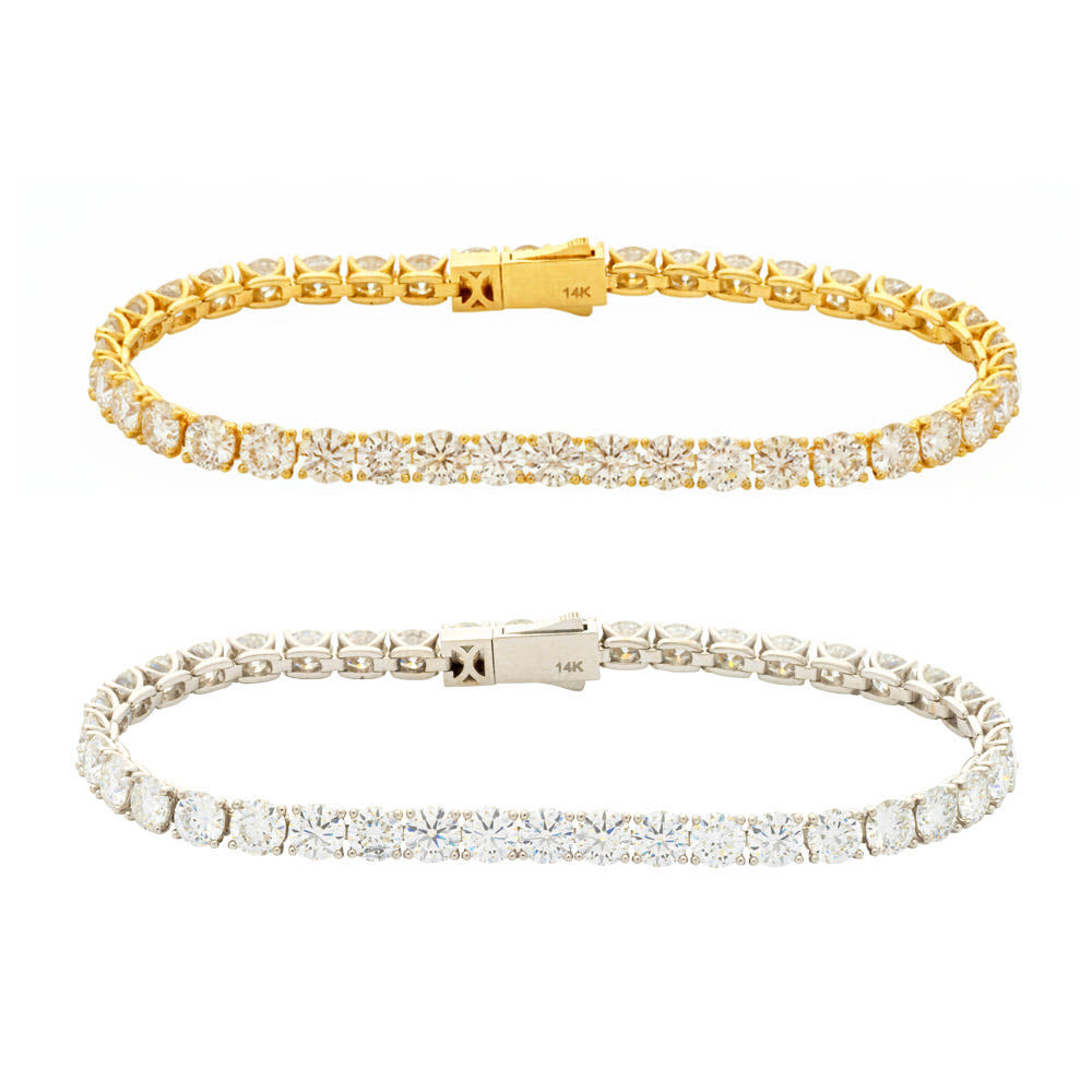 GDC 모이사나이트 14k 테니스팔찌 3부