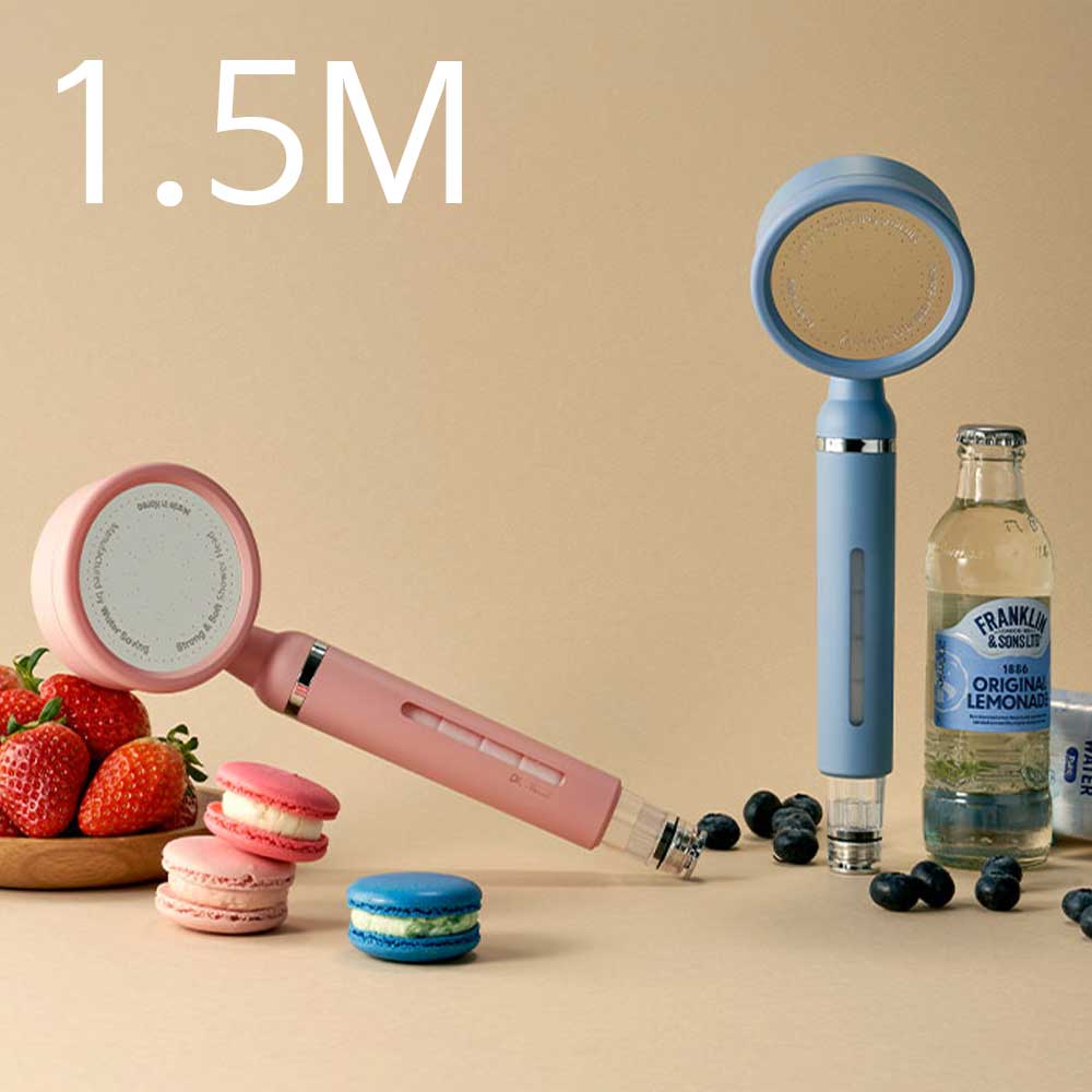설치가 간편한 원터치 컬러필터샤워헤드 세트 1.5M