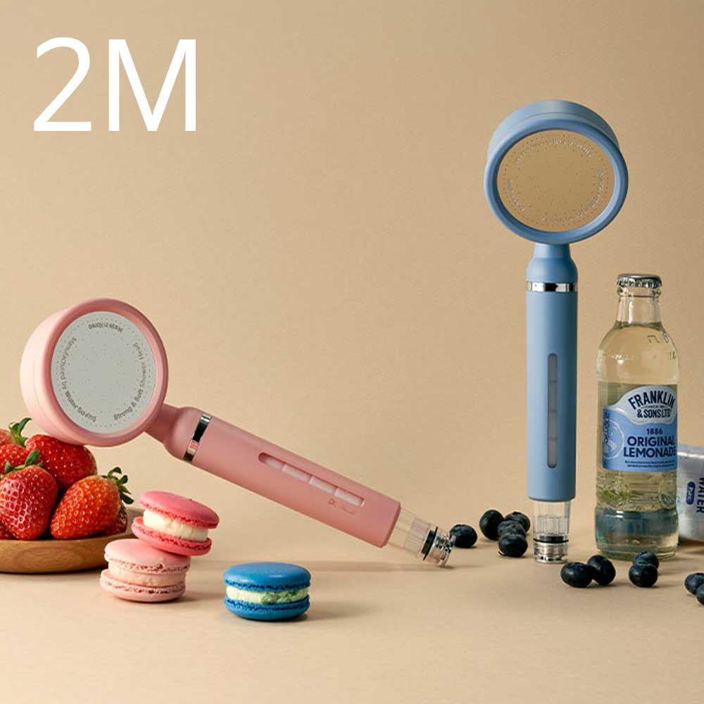 설치가 간편한 원터치 컬러필터샤워헤드 세트 2M