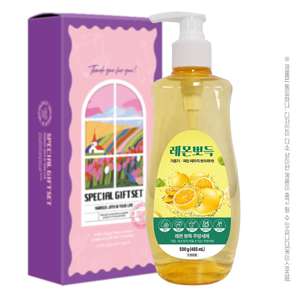 탑셰프 레몬뽀득주방세제500펌프1P