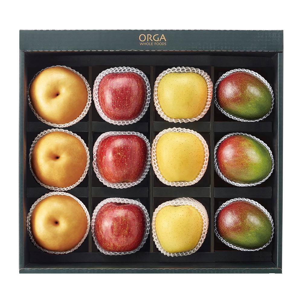 (백화점판매상품) ORGA 올가 애플망고/황금사과/신고배 혼합세트