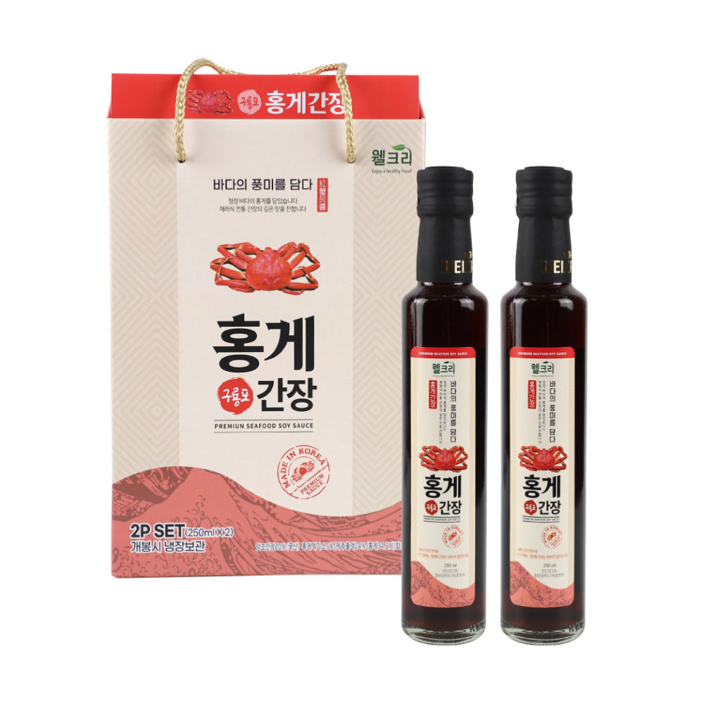 웰크리 홍게간장 250ml 2개