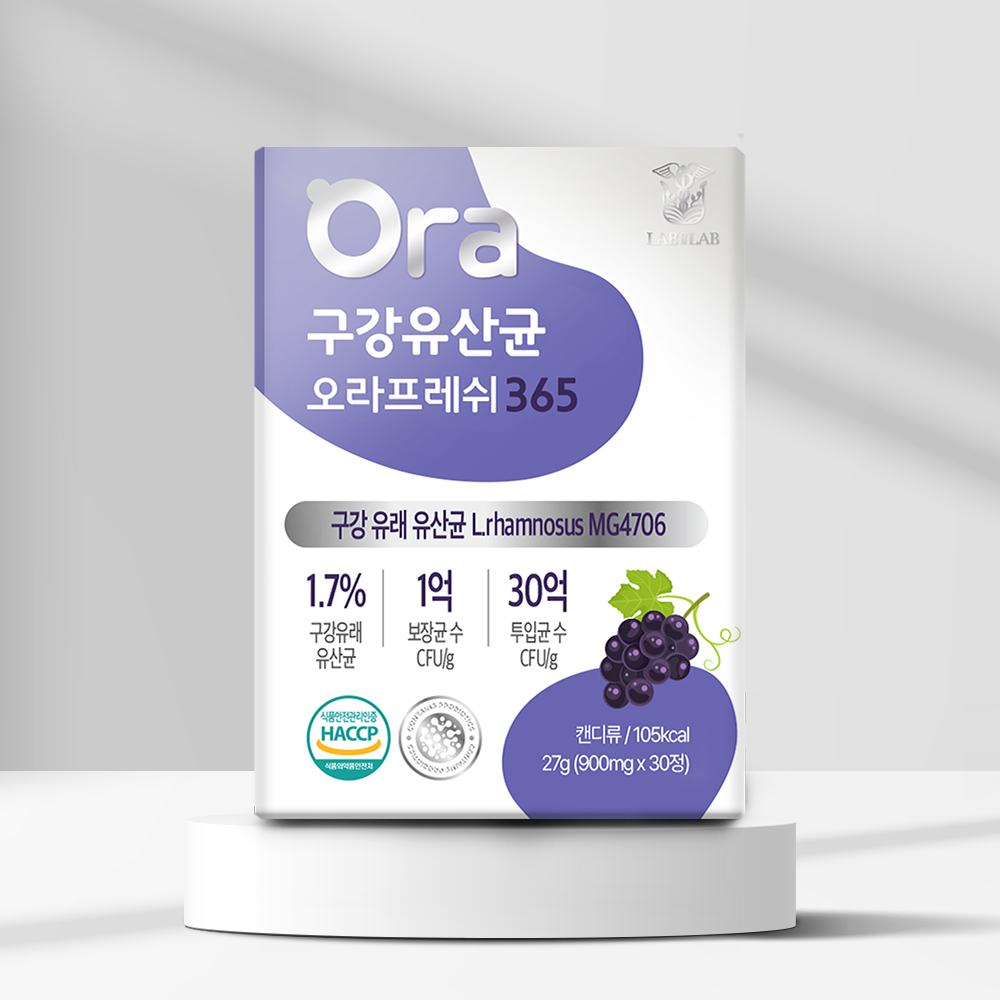 랩온랩 구강유산균 오라프레쉬 365 27g(30정)