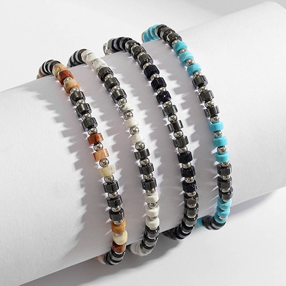 [토르소] TJB2003 사일런트 비드 라인 남녀 공용 팔찌(색상 택1)