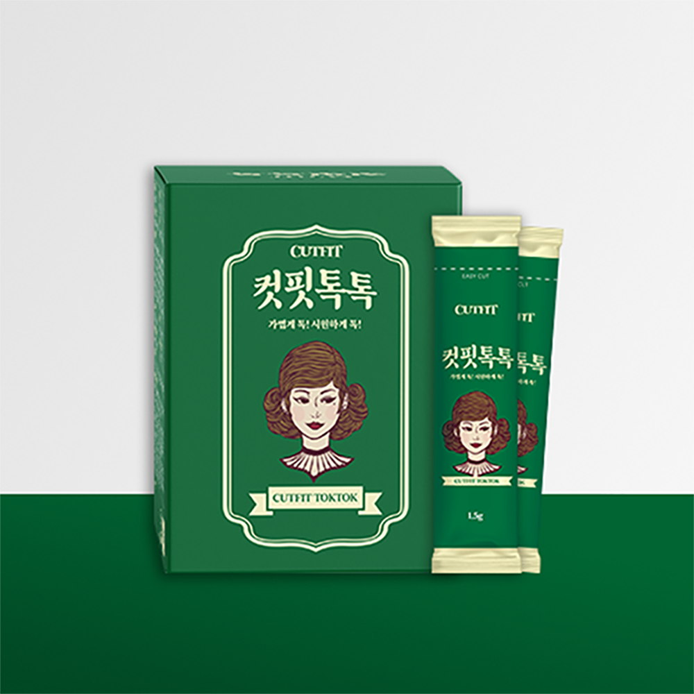컷핏 톡톡(1.5gX15포)/장 건강 개선/변비/다이어트 효과/강황 미강 발효인삼
