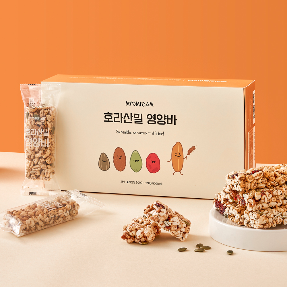 [묘미담] 호라산밀 영양바(18g x 12개)