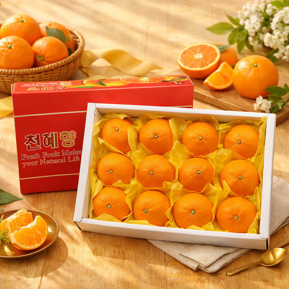 제주하우스 벨롱벨롱 제주 천혜향 선물세트 2.5kg (12과 내외)