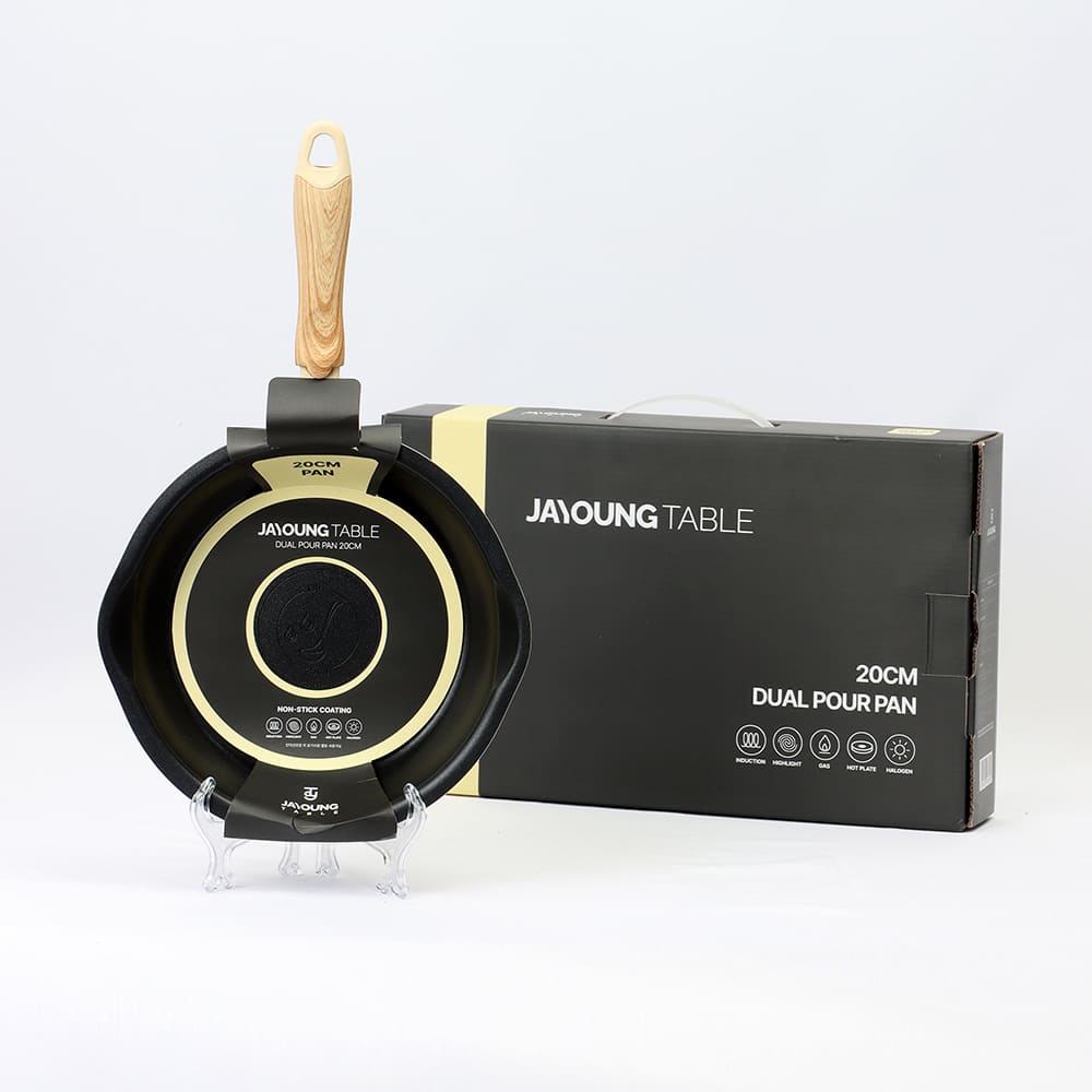 [JAYOUNG TABLE] 자영테이블 듀얼포어 인덕션 프라이팬 20cm(베이지)