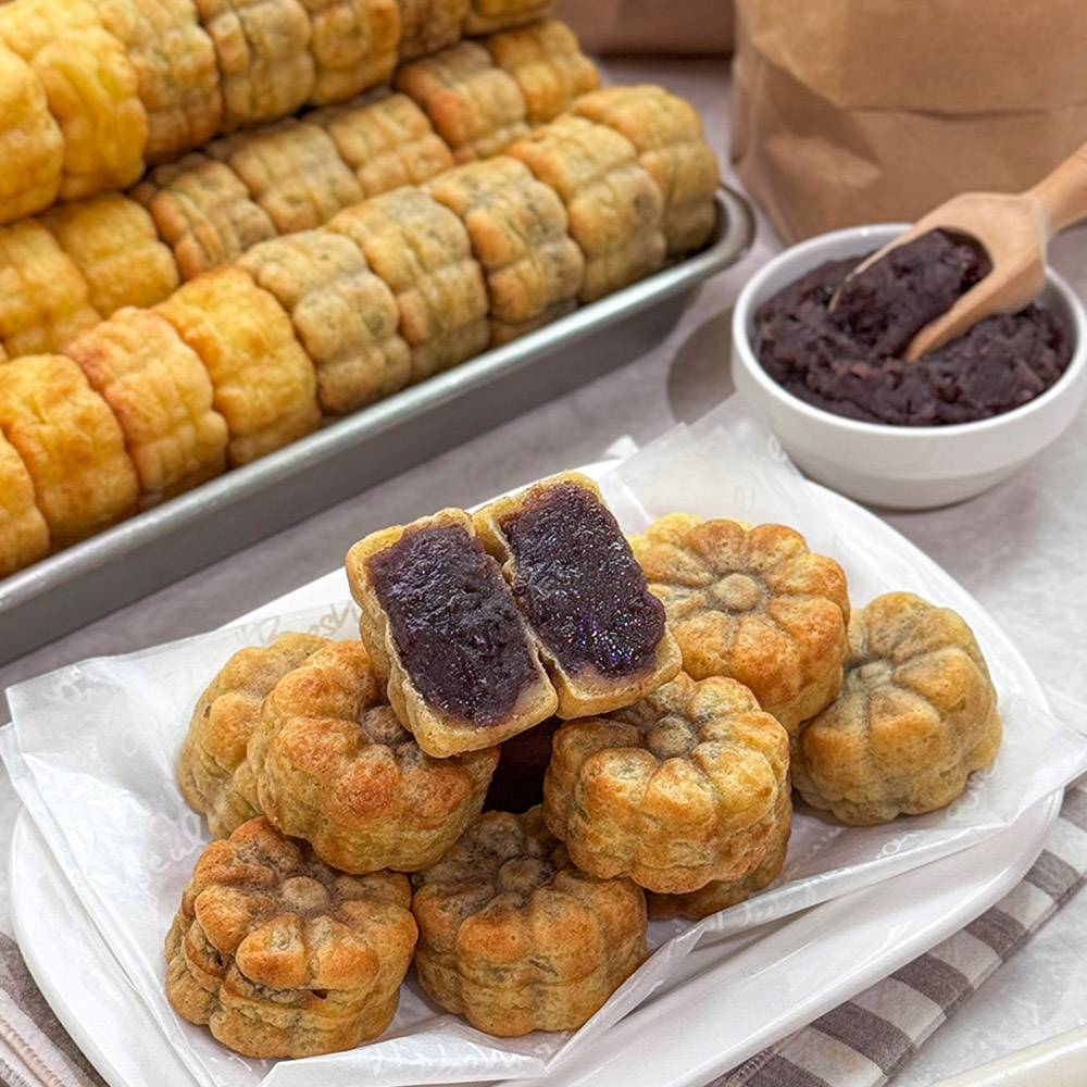 40년전통 속이 꽉찬~명작 국화빵 팥 525G(21개입)*1팩
