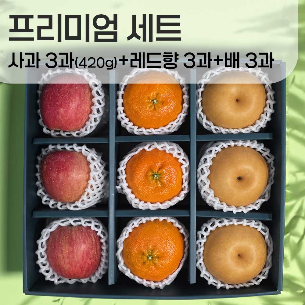 사과3과 420g+레드향3과+배3과