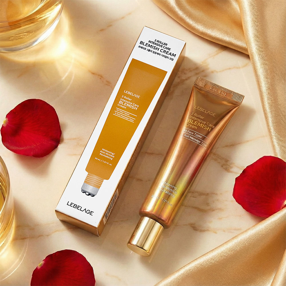 [미백주름개선 2중 기능성] 면세점입점 르베라쥬 3롤러 집중케어 기미잡티 크림 30ml