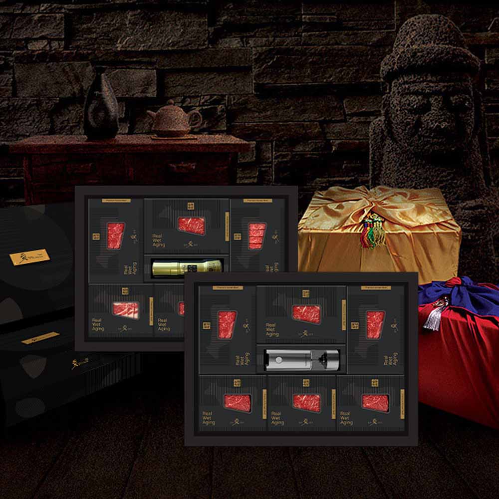 [애명작컬렉션] VVIP 숙성한우 투뿔 N0.9 로얄특선 2호(스테이크,오마카세)