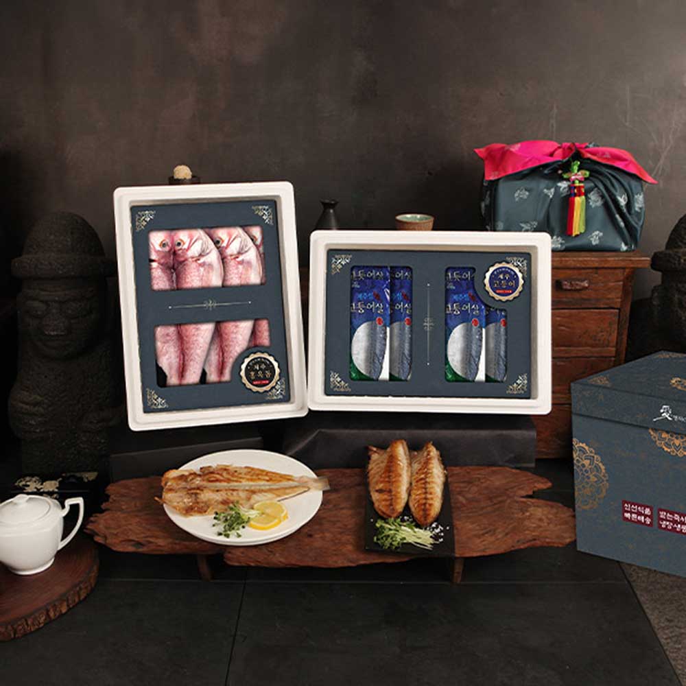[제주애명작] 더블특선_홍옥돔&고등어순살 세트(900g,5미+1.4kg)