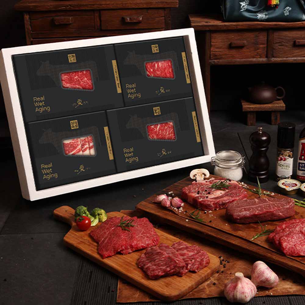 [한우애명작] 숙성한우 명품기획_로스4종 특선(꽃채차목)