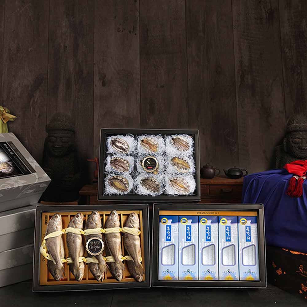 [애명작컬렉션] VVIP 프리미엄 수산물 3종 트리플 1호(굴비,갈치,활전복)