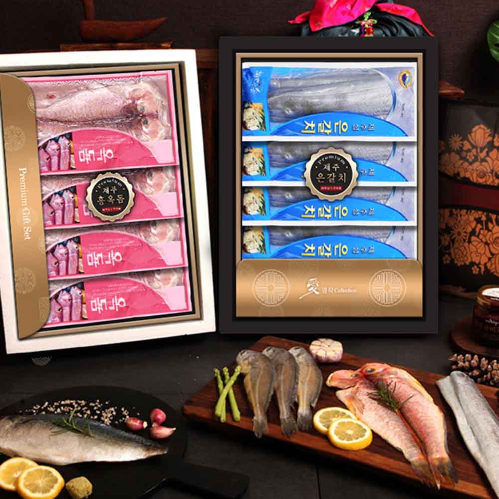 [제주애명작] VIP 초신선 은갈치&홍옥돔 프리미엄 스페셜(2단/갈치,옥돔)
