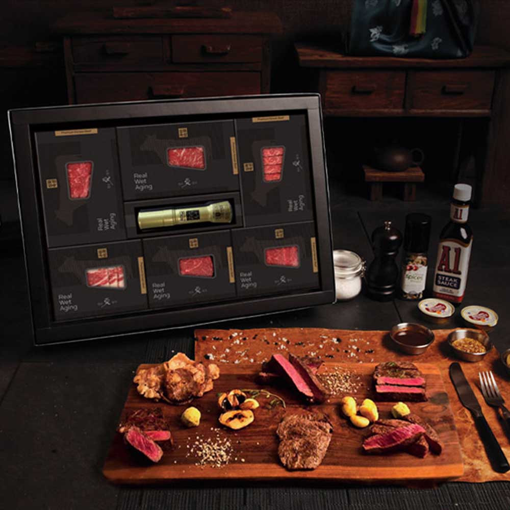 [미식가의 반상] 숙성한우 명품기획_오마카세 6선(꽃채안차삼보)