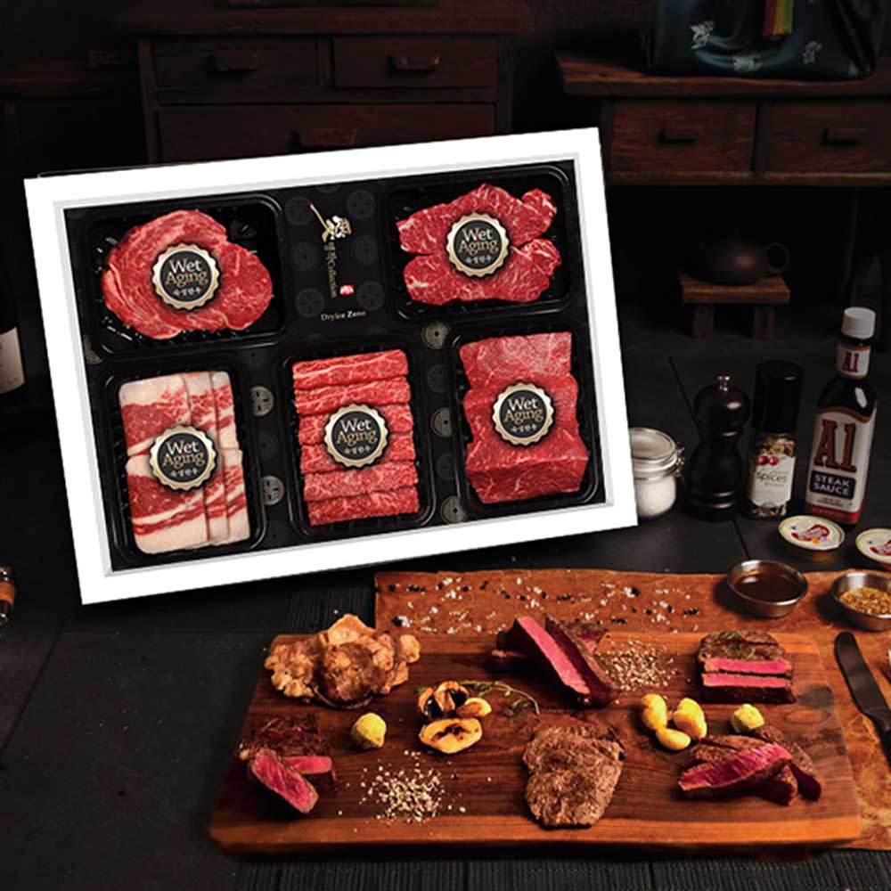 [미식가의 반상] 숙성한우_오마카세 5선 특호(꽃채차삼보)