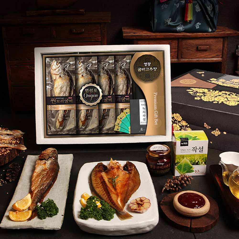 [미식가의 반상] 보리굴비 한상특선 1호(대4,고추장1,녹차작설4)