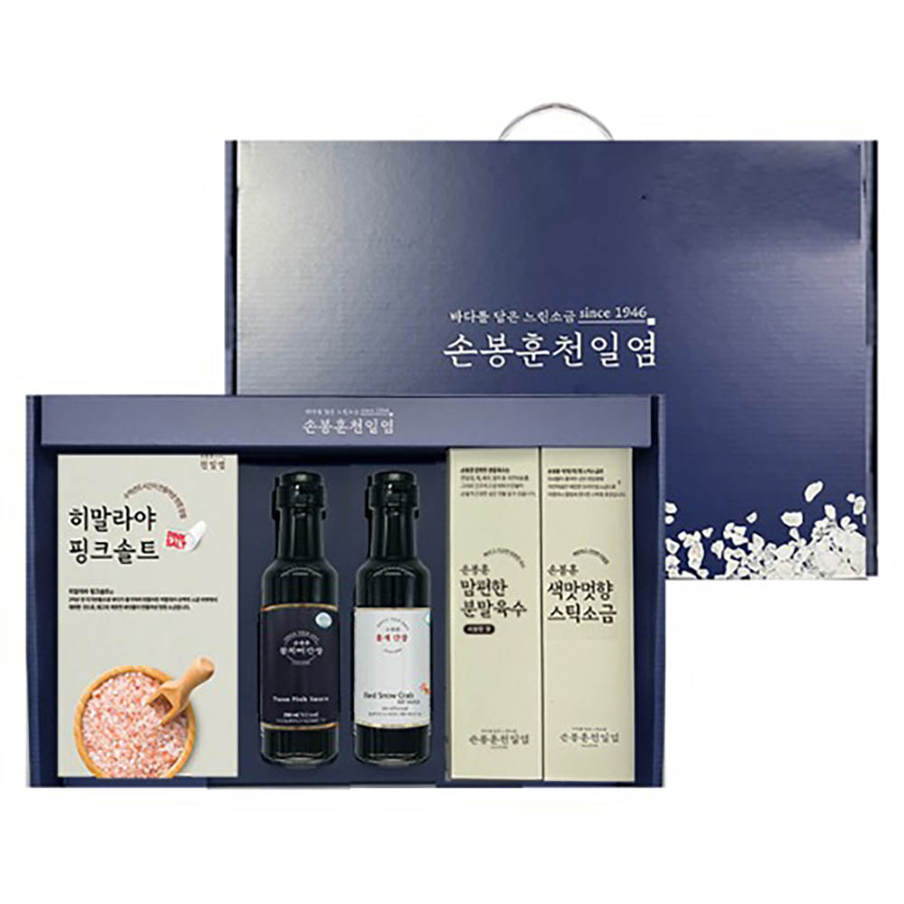 [손봉훈] 천일염 간장 5종세트 (소금+간장2+스틱소금+분말육수)