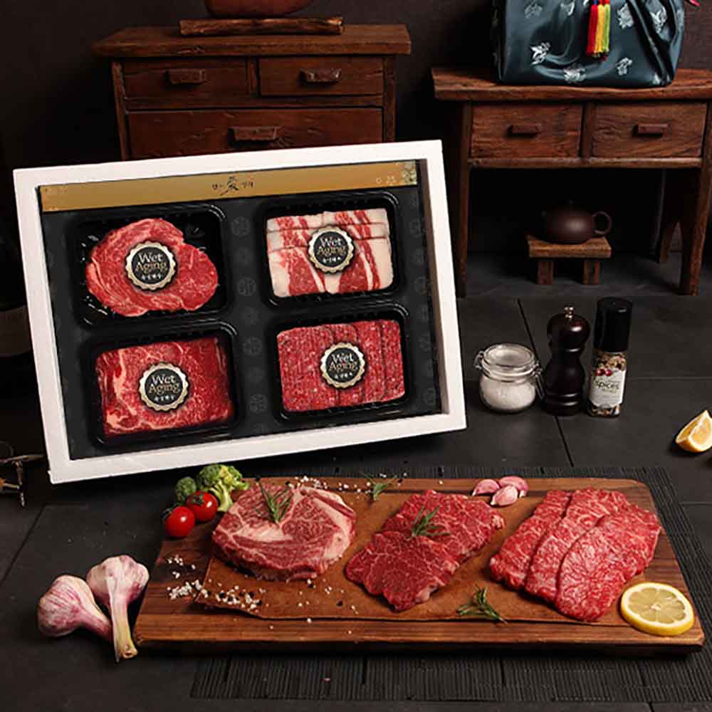 [한우애명작] 한우구이 특별기획 1호(꽃차특떡)