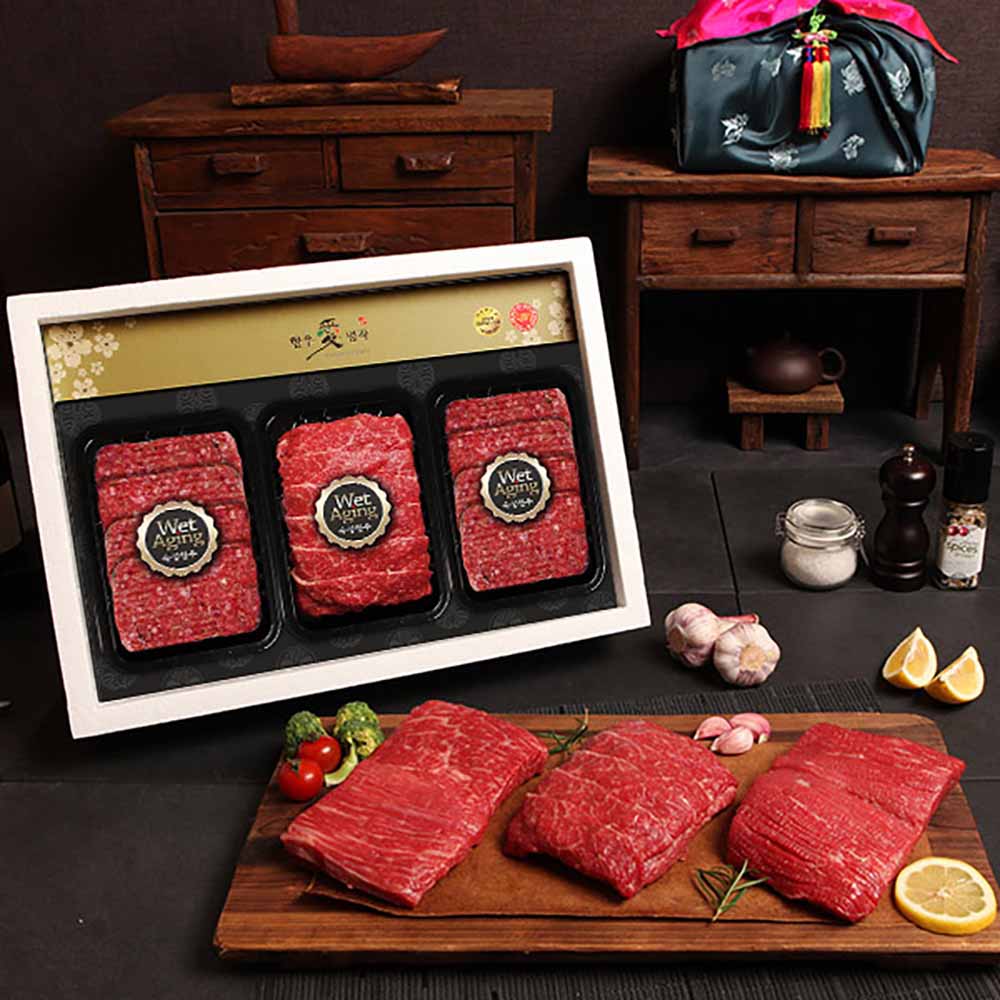 [한우애명작] 프리미엄불고기&담양식 떡갈비 2호(불떡떡)