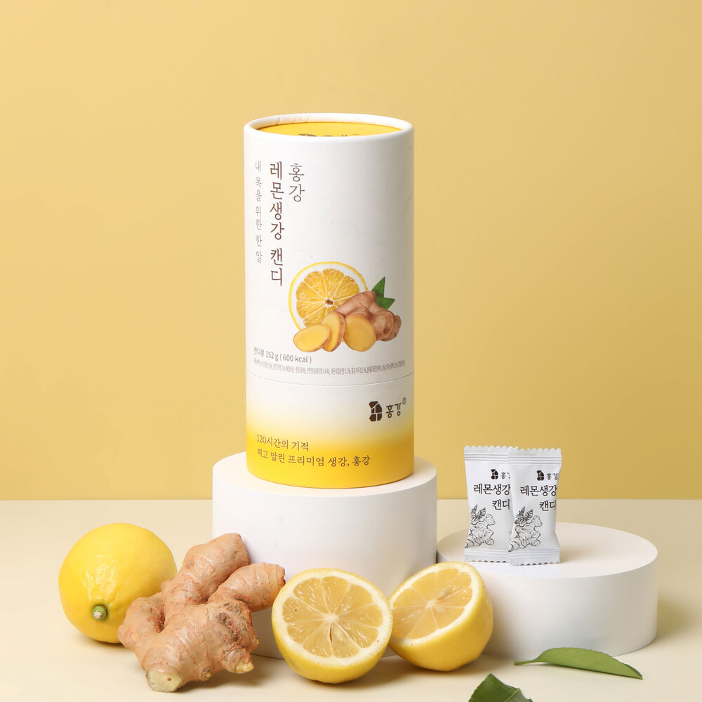 홍강레몬생강캔디 3.8g*40 EA / 국내산 안동 최상위 생강