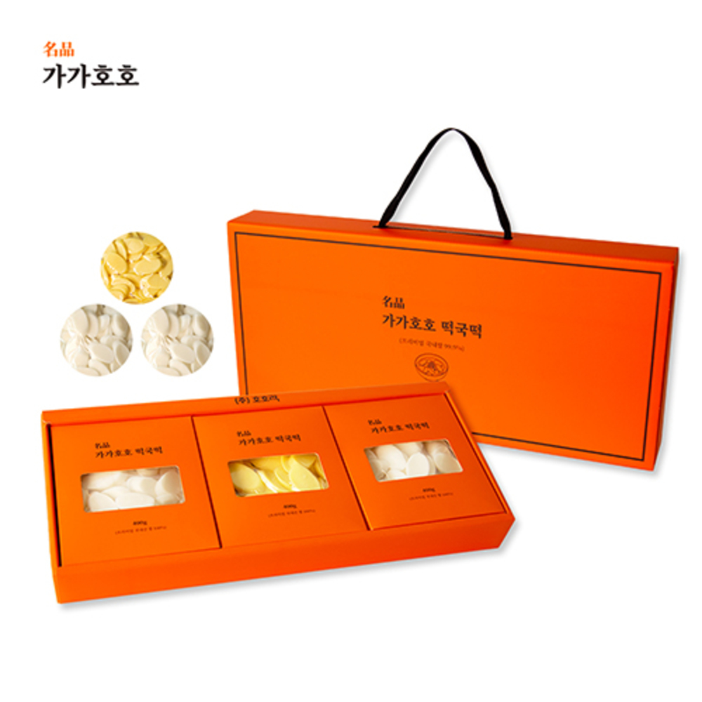 [가가호호] 명품 프리미엄 떡꾹떡 선물세트 1.2kg (400g 3봉)