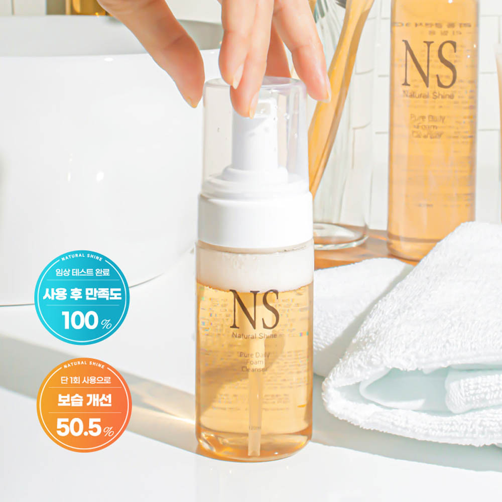 [네츄럴샤인] 퓨어 데일리 폼 클렌져 120ml