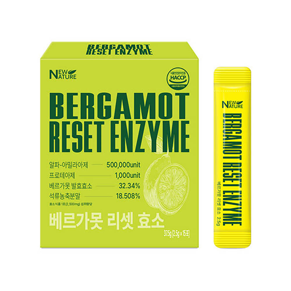 [뉴네이처] 베르가못 리셋효소 2.5g x 15포