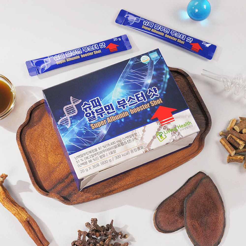 슈퍼알부민 부스터샷 단백질 영양제 3개월(20gx30포x3박스)