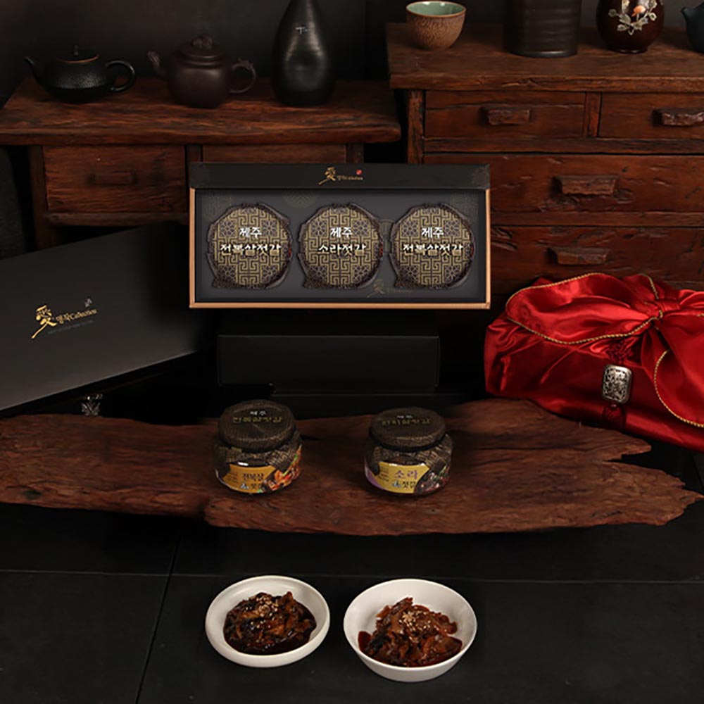 [미식가의반상] 제주 프리미엄젓갈 명장 1호(전복,전복,소라)