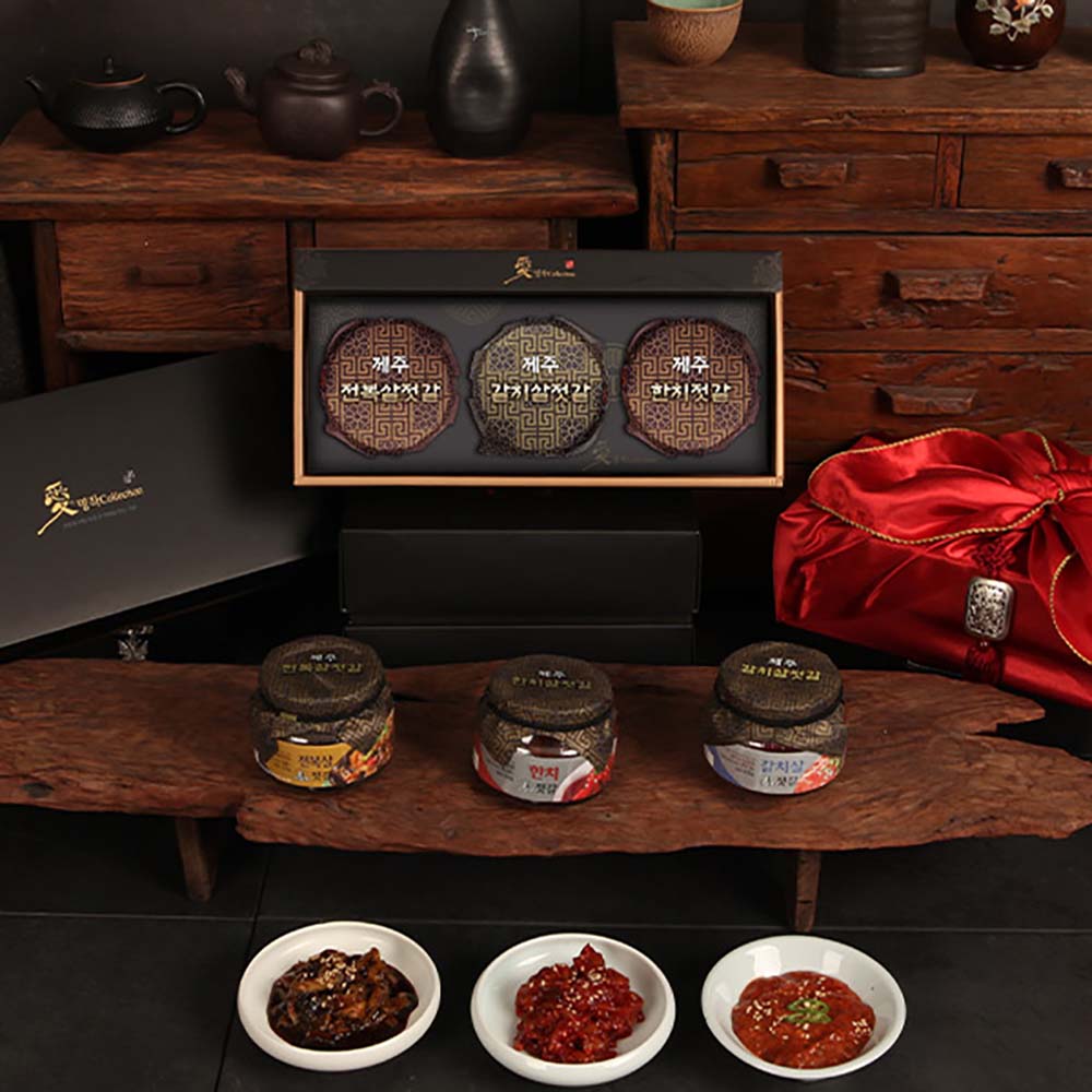 [미식가의반상] 제주 프리미엄젓갈 명장 3호(전복,한치,갈치)